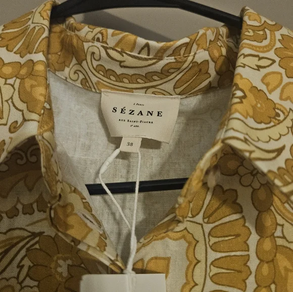 Sezane Will Take Best Offer Etia Dress Size 6 Zini Print - Picture 4 of 7